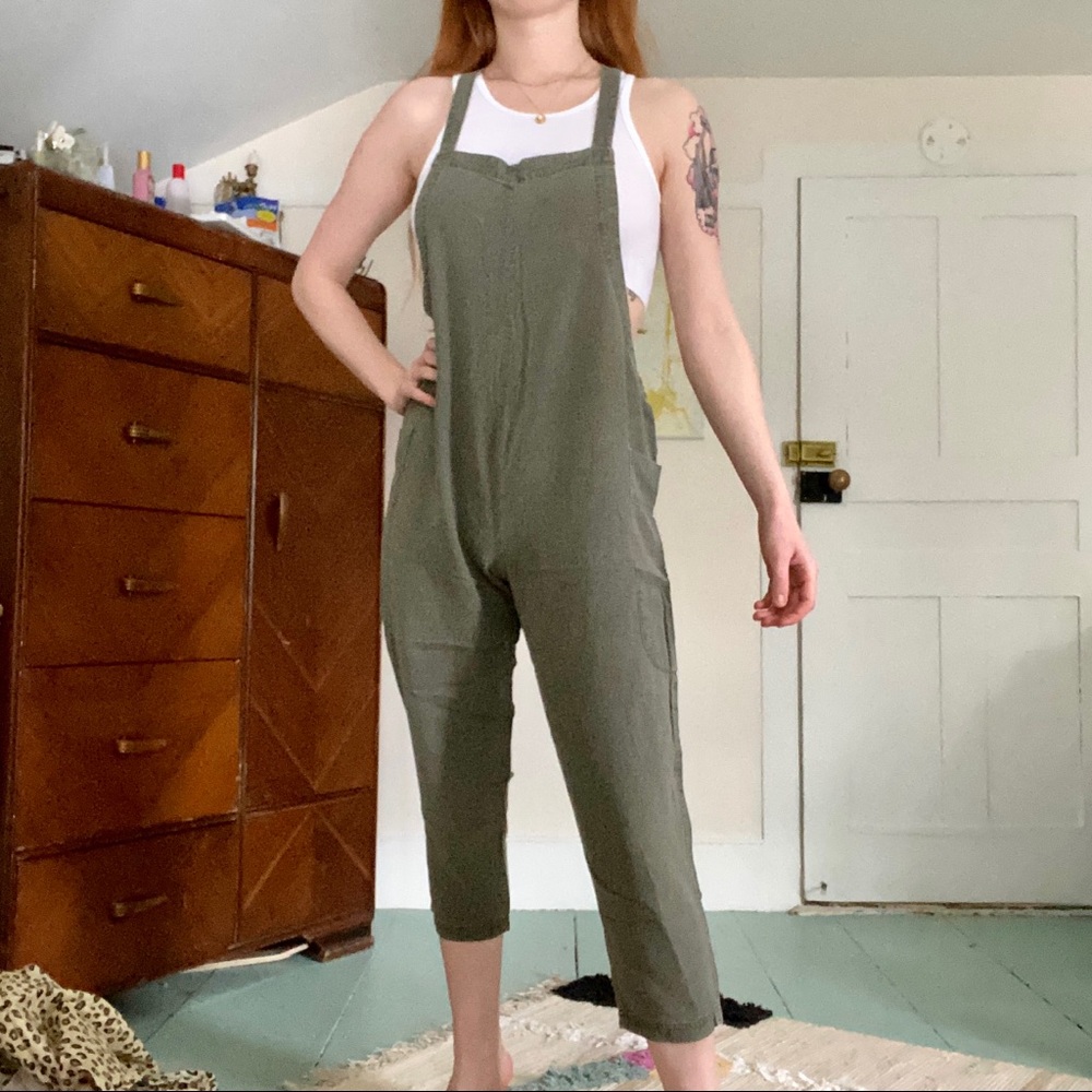BDG linen jumpsuit / overalls